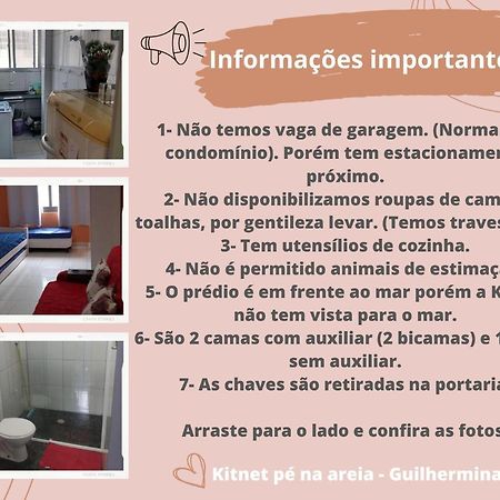 Kitnet Pe Na Areia- Guilhermina Praia Grande  Exteriör bild